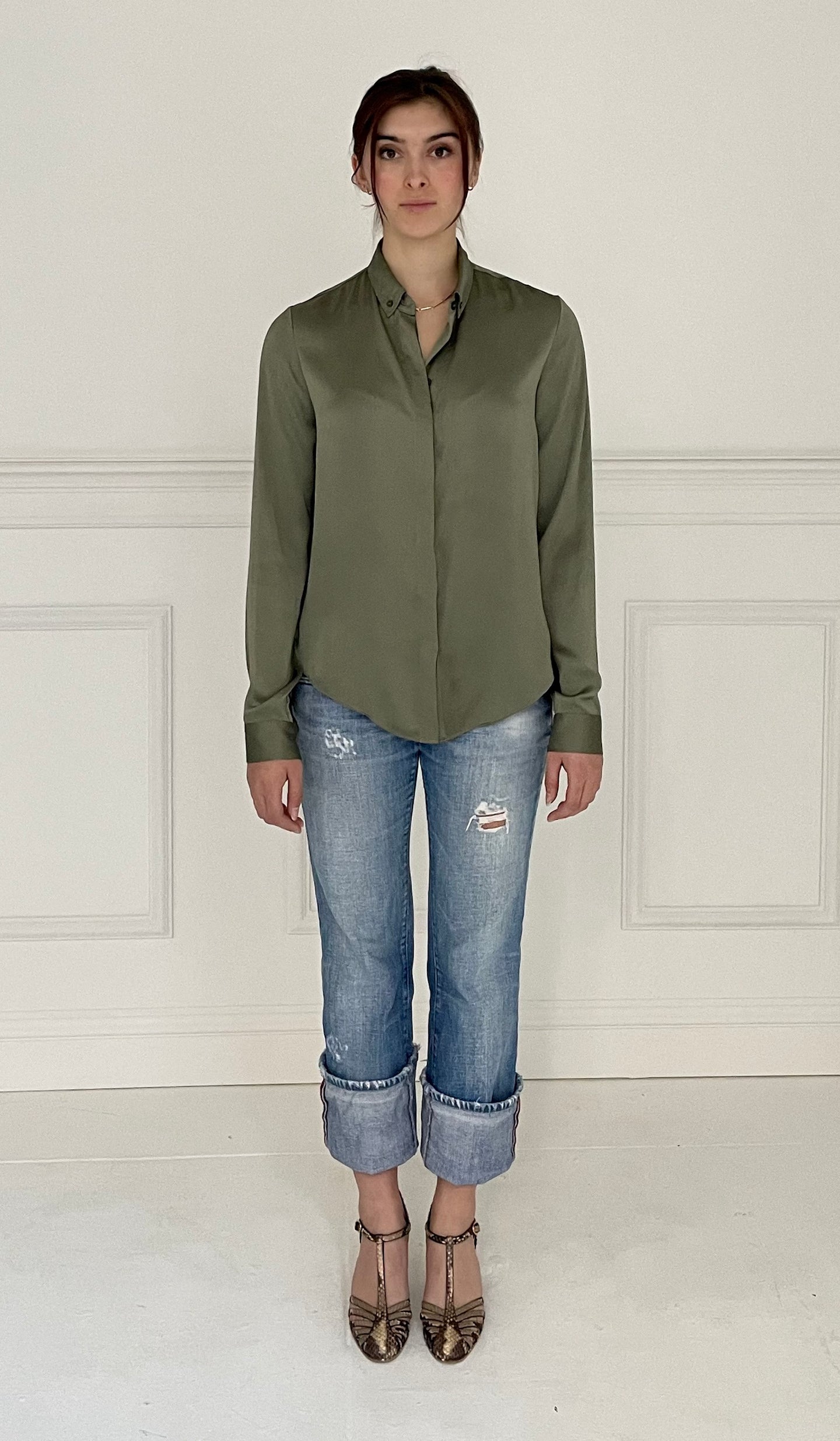 PERRY PERFECT BUTTONDOWN OLIVE
