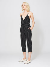 AMAGANSETT JUMPSUIT BLACK PINSTRIPE