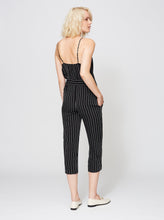 AMAGANSETT JUMPSUIT BLACK PINSTRIPE